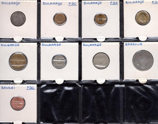 198 mincí Svět Amerika, Kolumbie,Čína, Francie, oběžné mince katalogizované podle států další Ghana, Maďarsko, Izrael