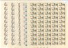2521-2523  XII.MS ve fotbale - Španělsko 1982;  PA (50), kompletní archy deska A + B, obsahující čísla + data tisku 16.XI.81, 18.XI.81, 17.XI.81, 27.XI.81, 5.XI.81