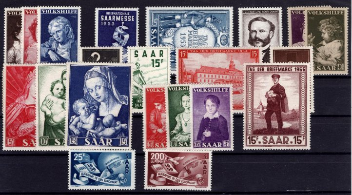 Sársko - Mi. 239 -  361, výplatní řady a známky, vysoký katalog (cca 1100), hezké