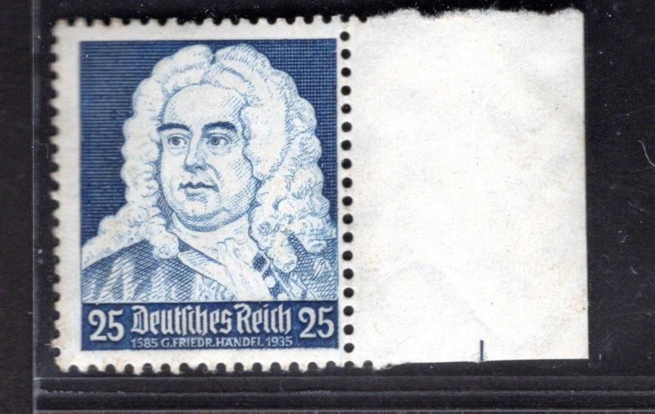DR - Mi. 575 I, Bach, krajová, ZP 50, chybotisk letopočtu 1585 místo 1685, hledané