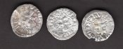 Hungary 1 Denár  ND 1373-82 LOUIS I.(LAJOS) , coin SARACENUS denar Lot 3 coins ´H#432, H#457 Ag. 0,44g 14/0,5mm
