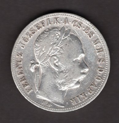 Hungary 1 Forint  1883 K.B. FRANZ JOSEPH I. Kremnica  KM#469,ÉH#1466 Ag.900, 12,35g 29/2,mm Franz Joseph I. Kremnica  
