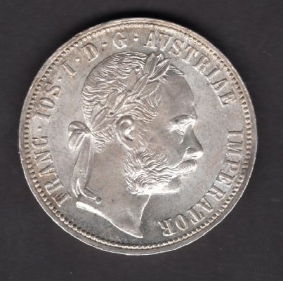 Austria 1 Gulden 1884  FRANZ JOSEPH I. KM#2222 Ag.900, 12,34g 29/2mm   mint Vienna   
