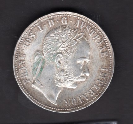 Austria 1 Gulden 1886  FRANZ JOSEPH I. KM#2222 Ag.900, 12,34g 29/2mm   mint Vienna   
