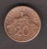 Slovak rep. WWII. 20 Halierov 1941 R!	KM#4 Bronze 2,5g 18/1,1mm engraver Peter/Hám
