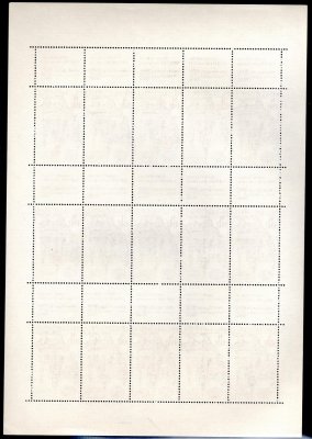 L56 Letecké Praga 1968, kompletní arch 15 známek + 15 kupónů (A, 2.X.67, dole bez přesahujících PO)	