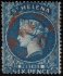Saint Helena, SG 2.  Viktorie 6P modrá , kat. 325 GBP