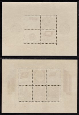 DDR - Mi.Bl.8A,B; 9A,B, 1x nepatrné skvrnky, kat. 400 EUR