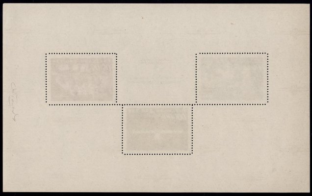 Chorvatsko - Mi. Bl. 8, rok 1945, chorvatská útočná divize, atest Raybudi, hledané