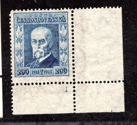 178, P 8, Jubilejní, TGM, modrá 200 h, rohová s DZ I, zkoušeno Vrba