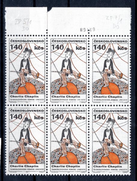 1728; 6ti blok, DO 5,7/1 s datem tisku