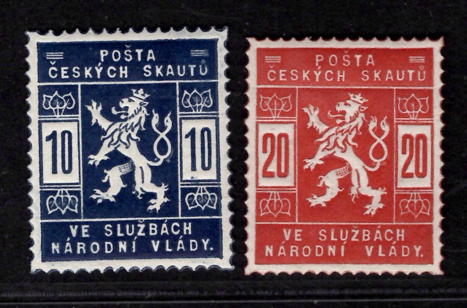 SK 1 - 2, skautské, základní řada, zkoušeno Vrba