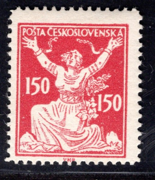 159 B, typ III, OR, řz 13 3/4, červená 150 h, zkoušeno Hirsch, Tribuna, Beneš