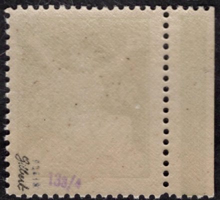 156 B, OR, řz 13 3/4, krajová, zelená 50 h, zkoušeno Gilbert