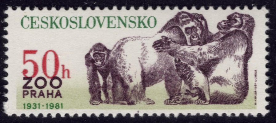 2507 VV, ZOO, posun červené  barvy ( hodnota dolů) a mírný posun světlě zelené dolů