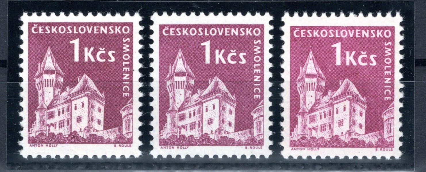 1107; Hrady, Smolenice Kompletní sestava 3 katalog. barev: a,b,c