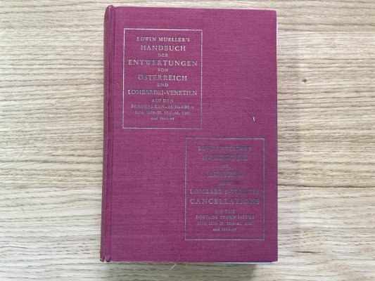 Katalog rakouských razítek na známkách I-V. emise, Wien 1961  Handbuch der Entwertungen von Osterreich und Lombardei - Venetien