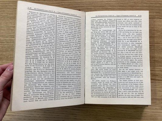 Katalog rakouských razítek na známkách I-V. emise, Wien 1961  Handbuch der Entwertungen von Osterreich und Lombardei - Venetien