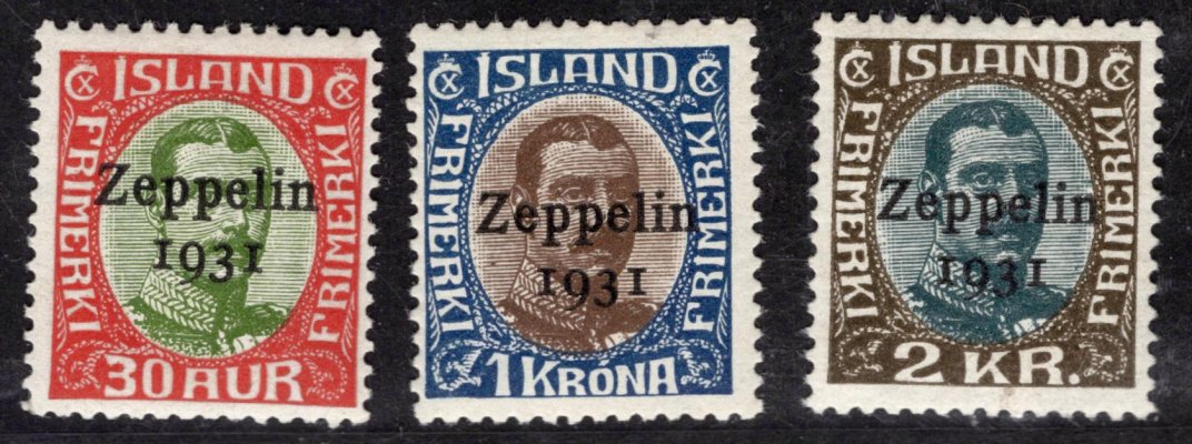 Island - Mi. 147 - 9, Zeppelin, kompletní řada