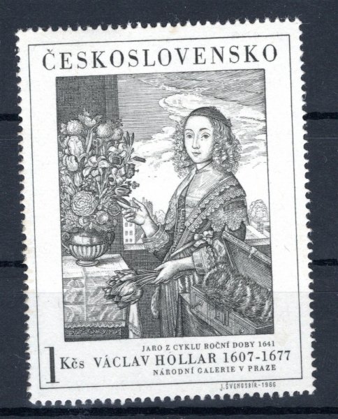 1574  Umění 1966 1Kčs Hollar  DV3/2