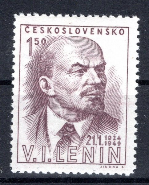 498  Lenin 1,50Kčs  II.typ