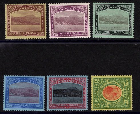 Dominica - SG. 151,52a,53a,53b,53c,54, výplatní