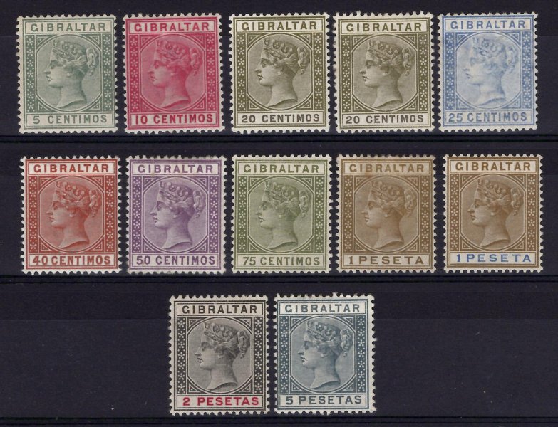 Gibraltar- SG. 22 - 33, Viktorie