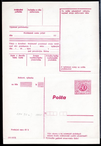 35a) CPV; kompletní, nepřeložená (III - 1973)