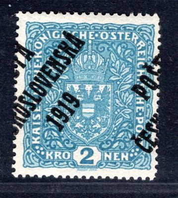 48 II typ I, - široká -  2 K  modrá, posun přetisku, dekorativní, zk.Fi,Le