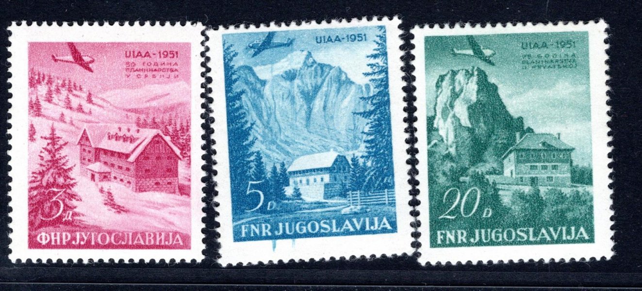 Jugoslávie - Mi. 655 - 7, Alpinisté, katalog 80,- Eu