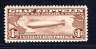 USA - 1930, Mi. 326 Zeppelin, 1,30 $ hnědá, katalog 550,- Eu 