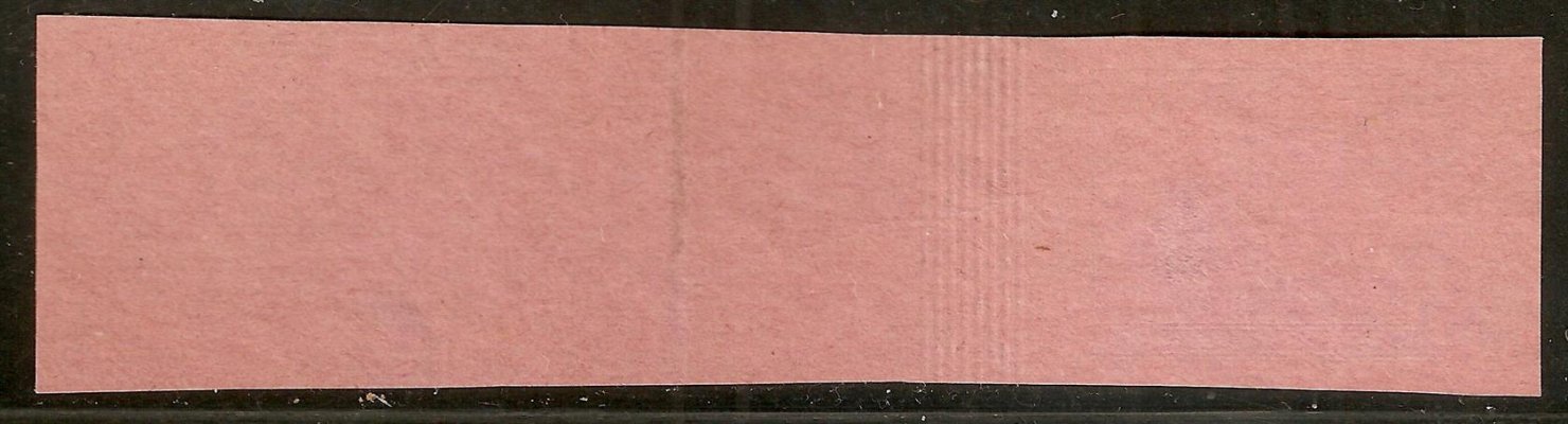 L 11 ZT  4 kč na narůžovělém papíru s velkým okrajem s bordurou + otiskem šroubu