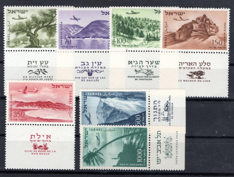 Israel - Mi. 80 - 6, kompl. řada s TAB , kat 140,- Eu