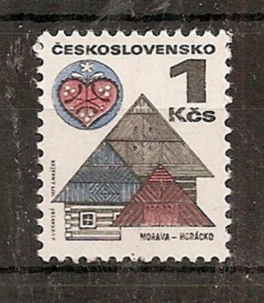 1875 OZ  lidová architektura 1 Kč,kat.800,-