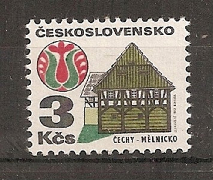 1966 OZ  lidová architektura, 3 Kč, SDV 43/1, kat. 500,-