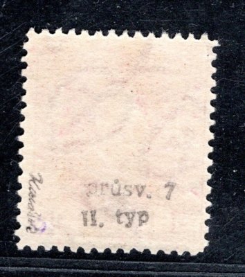 194  typ II, P 7, TGM 1 Kč červená, z.Gi