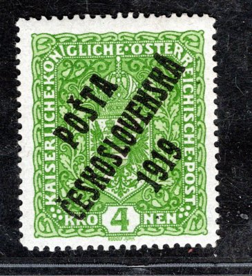 50 II  typ I, 4 K zelená, široký formát, zk.GI, Pofis
