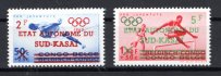Süd Kasai - Mi. 16 - 17, Olympiáda, přetisk na známkách Belg. Kongo, kat 135,- Eu