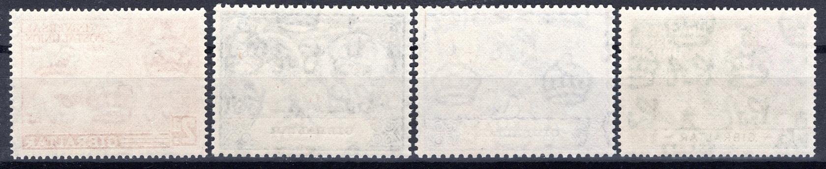 Gibraltar - SG. 136 - 9, (Mi. 125/8), UPU 1949