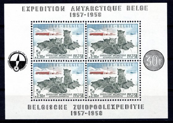 Belgie - Mi. Bl.25, expedice na Jižní pól