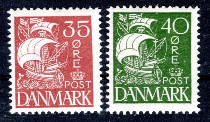 Dánsko - Mi. 172 - 3, lodě, koncové hodnoty ze serie
