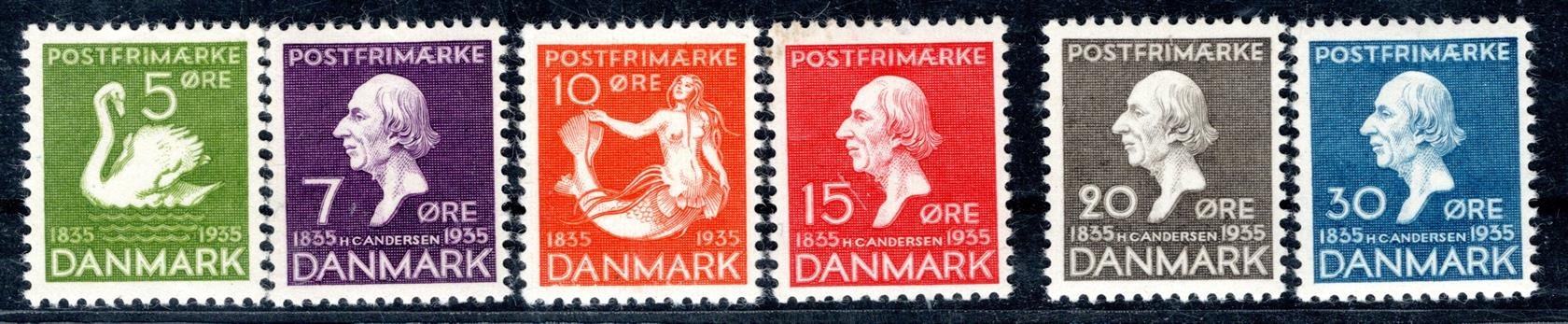 Dánsko - Mi. 222 - 7, 100 let H.Ch. Andersen