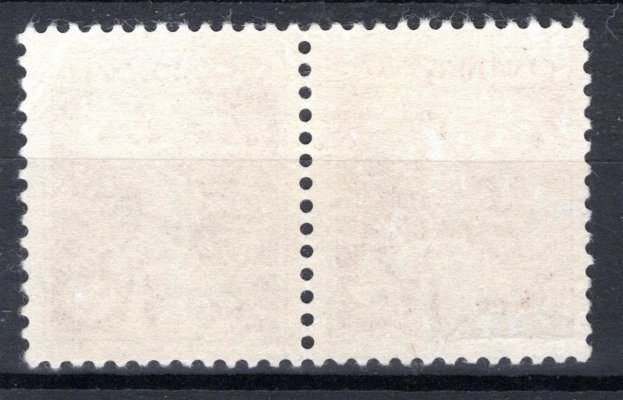 787  dvoupáska 3 Kčs, levá známka nedotisk v důsledku opotřebované desky, zajímavé