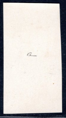 ZT pro korespondenční lístky na křídovém papíru, krajový kus - neopracovaná deska, zk. Pi
