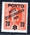 87 Typ II - dvl   Porto, 20/54 oranžová, zk.Mahr