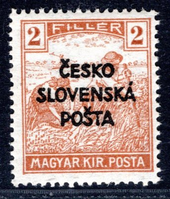 RV 137 ; Šrobárův přetisk,  2 Filler - Ženci - zk. Gilbert 