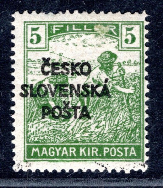 RV 140 ;  Šrobárův přetisk, 5  Filler - Ženci - zk. Gilbert 