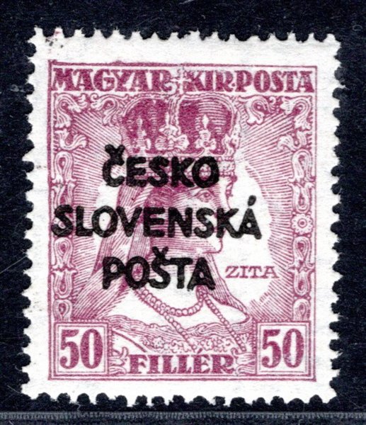 RV 151 ;  Šrobárův přetisk, 50  Filler - Zita ;   zk. Gilbert