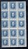191 B, P 6, typ I, 15-ti blok, TGM, modrá 2 Kč, v blocích řidčí výskyt