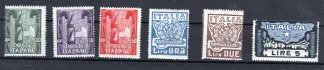 Italie - Mi. 177 - 82, hezká kompletní serie 